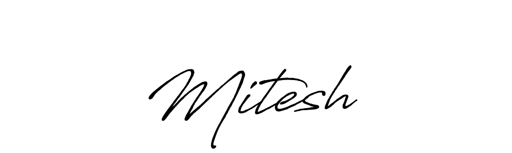 Use a signature maker to create a handwritten signature online. With this signature software, you can design (Antro_Vectra_Bolder) your own signature for name Mitesh ✨. Mitesh ✨ signature style 7 images and pictures png