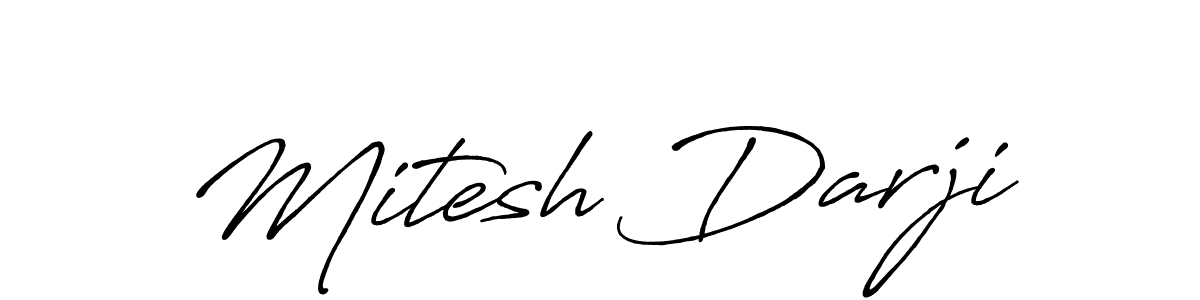 Use a signature maker to create a handwritten signature online. With this signature software, you can design (Antro_Vectra_Bolder) your own signature for name Mitesh Darji. Mitesh Darji signature style 7 images and pictures png