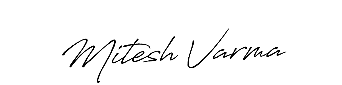 Also we have Mitesh Varma name is the best signature style. Create professional handwritten signature collection using Antro_Vectra_Bolder autograph style. Mitesh Varma signature style 7 images and pictures png