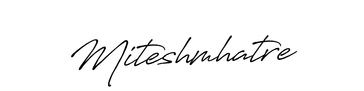 Create a beautiful signature design for name Miteshmhatre. With this signature (Antro_Vectra_Bolder) fonts, you can make a handwritten signature for free. Miteshmhatre signature style 7 images and pictures png