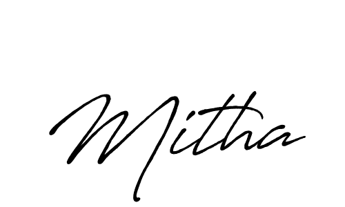 You should practise on your own different ways (Antro_Vectra_Bolder) to write your name (Mitha) in signature. don't let someone else do it for you. Mitha signature style 7 images and pictures png