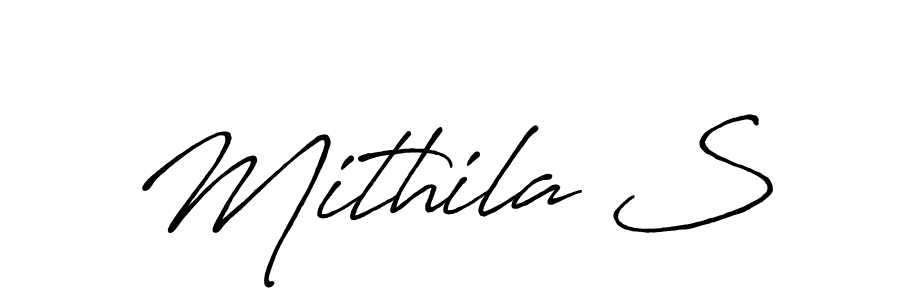 Make a short Mithila S signature style. Manage your documents anywhere anytime using Antro_Vectra_Bolder. Create and add eSignatures, submit forms, share and send files easily. Mithila S signature style 7 images and pictures png