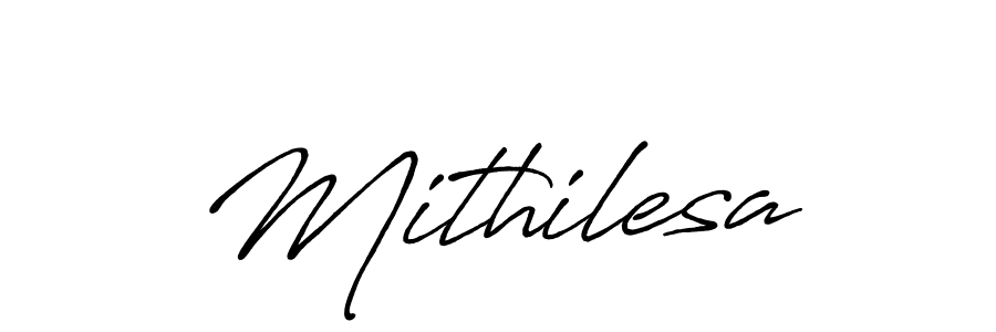 How to make Mithilesa name signature. Use Antro_Vectra_Bolder style for creating short signs online. This is the latest handwritten sign. Mithilesa signature style 7 images and pictures png