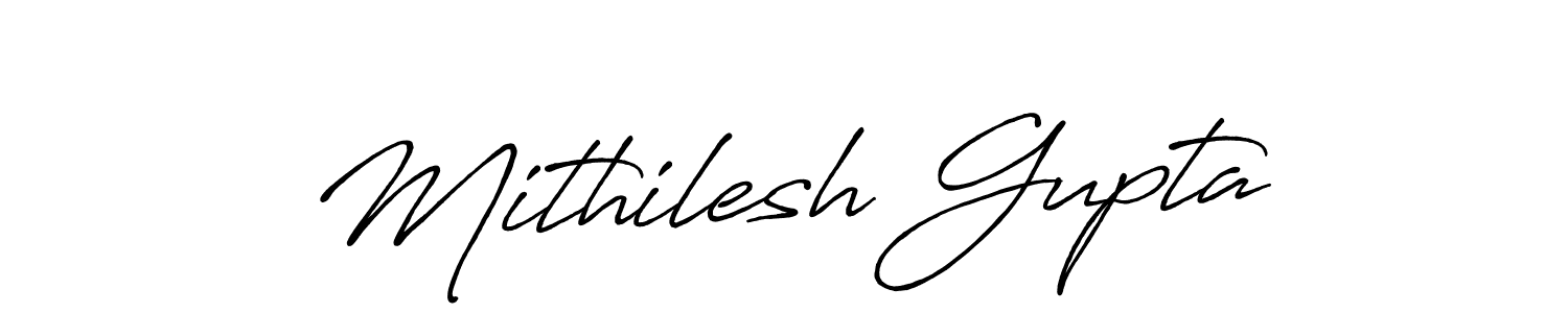 This is the best signature style for the Mithilesh Gupta name. Also you like these signature font (Antro_Vectra_Bolder). Mix name signature. Mithilesh Gupta signature style 7 images and pictures png