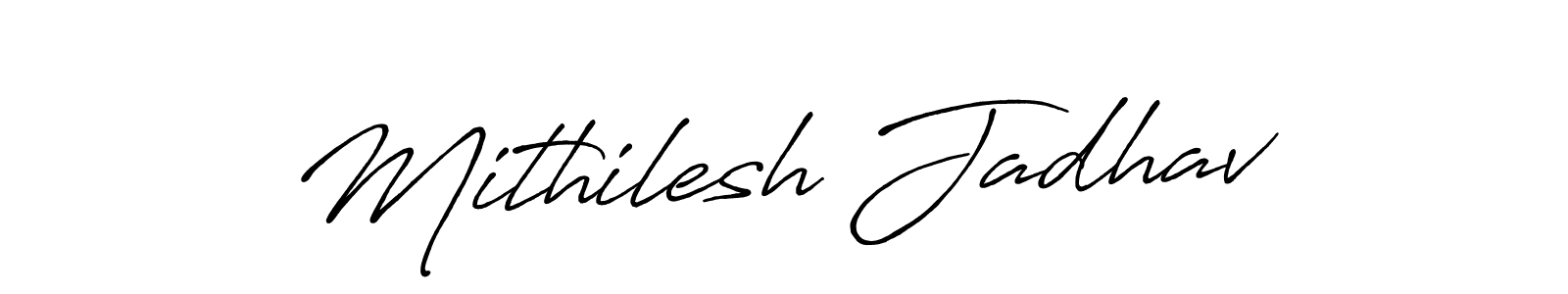 Also You can easily find your signature by using the search form. We will create Mithilesh Jadhav name handwritten signature images for you free of cost using Antro_Vectra_Bolder sign style. Mithilesh Jadhav signature style 7 images and pictures png