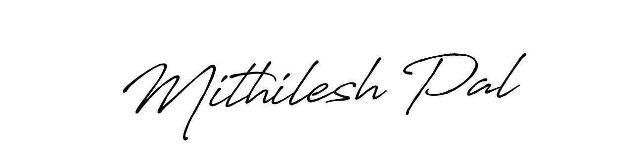 The best way (Antro_Vectra_Bolder) to make a short signature is to pick only two or three words in your name. The name Mithilesh Pal include a total of six letters. For converting this name. Mithilesh Pal signature style 7 images and pictures png