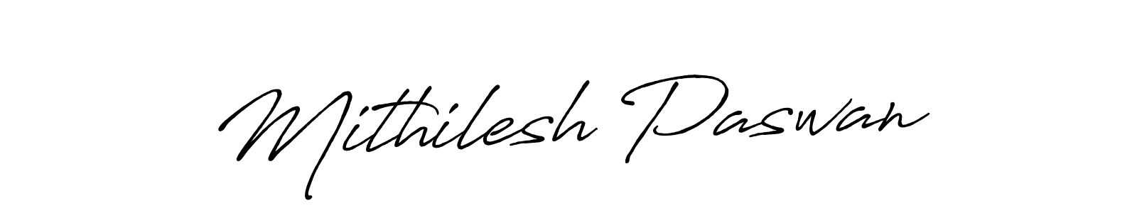 Mithilesh Paswan stylish signature style. Best Handwritten Sign (Antro_Vectra_Bolder) for my name. Handwritten Signature Collection Ideas for my name Mithilesh Paswan. Mithilesh Paswan signature style 7 images and pictures png