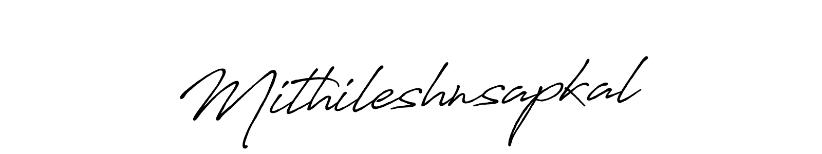 How to make Mithileshnsapkal signature? Antro_Vectra_Bolder is a professional autograph style. Create handwritten signature for Mithileshnsapkal name. Mithileshnsapkal signature style 7 images and pictures png