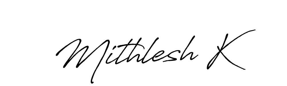 Make a beautiful signature design for name Mithlesh K. Use this online signature maker to create a handwritten signature for free. Mithlesh K signature style 7 images and pictures png