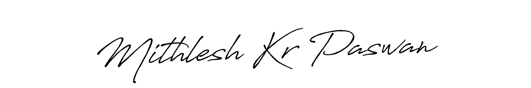 Mithlesh Kr Paswan stylish signature style. Best Handwritten Sign (Antro_Vectra_Bolder) for my name. Handwritten Signature Collection Ideas for my name Mithlesh Kr Paswan. Mithlesh Kr Paswan signature style 7 images and pictures png