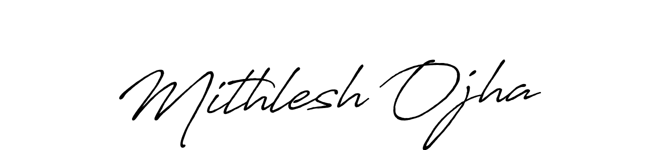 if you are searching for the best signature style for your name Mithlesh Ojha. so please give up your signature search. here we have designed multiple signature styles  using Antro_Vectra_Bolder. Mithlesh Ojha signature style 7 images and pictures png