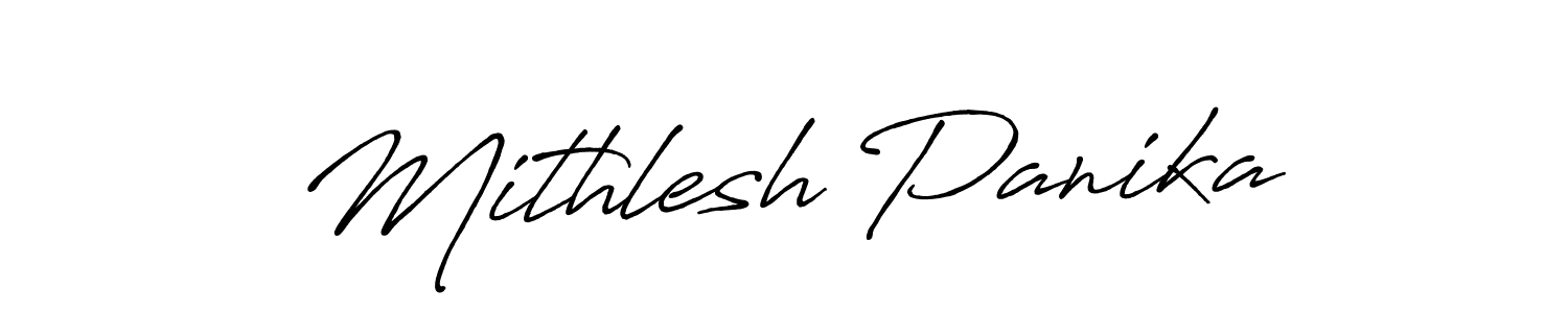 if you are searching for the best signature style for your name Mithlesh Panika. so please give up your signature search. here we have designed multiple signature styles  using Antro_Vectra_Bolder. Mithlesh Panika signature style 7 images and pictures png