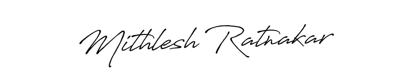 Also we have Mithlesh Ratnakar name is the best signature style. Create professional handwritten signature collection using Antro_Vectra_Bolder autograph style. Mithlesh Ratnakar signature style 7 images and pictures png