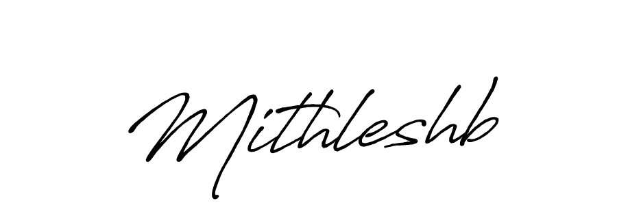 Use a signature maker to create a handwritten signature online. With this signature software, you can design (Antro_Vectra_Bolder) your own signature for name Mithleshb. Mithleshb signature style 7 images and pictures png