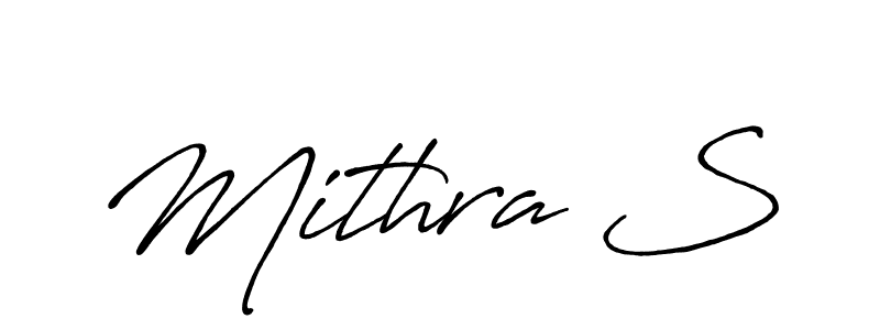 Make a beautiful signature design for name Mithra S. Use this online signature maker to create a handwritten signature for free. Mithra S signature style 7 images and pictures png