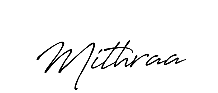 Design your own signature with our free online signature maker. With this signature software, you can create a handwritten (Antro_Vectra_Bolder) signature for name Mithraa. Mithraa signature style 7 images and pictures png