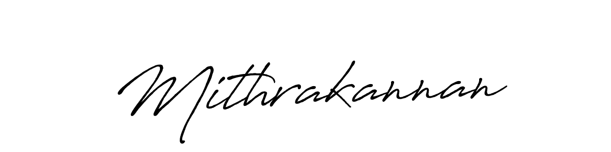 Create a beautiful signature design for name Mithrakannan. With this signature (Antro_Vectra_Bolder) fonts, you can make a handwritten signature for free. Mithrakannan signature style 7 images and pictures png