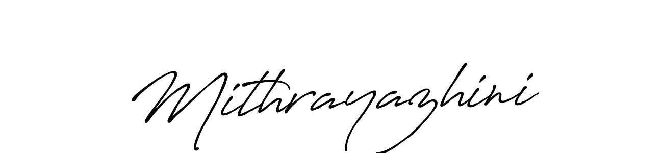 Create a beautiful signature design for name Mithrayazhini. With this signature (Antro_Vectra_Bolder) fonts, you can make a handwritten signature for free. Mithrayazhini signature style 7 images and pictures png