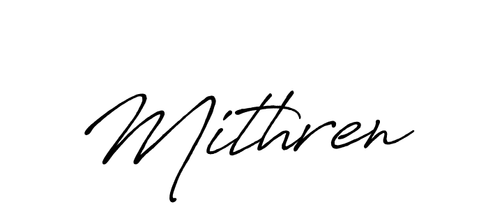 How to make Mithren name signature. Use Antro_Vectra_Bolder style for creating short signs online. This is the latest handwritten sign. Mithren signature style 7 images and pictures png