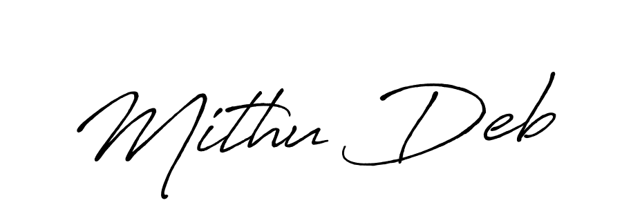 How to Draw Mithu Deb signature style? Antro_Vectra_Bolder is a latest design signature styles for name Mithu Deb. Mithu Deb signature style 7 images and pictures png