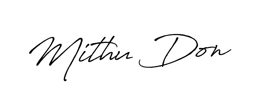 How to make Mithu Don name signature. Use Antro_Vectra_Bolder style for creating short signs online. This is the latest handwritten sign. Mithu Don signature style 7 images and pictures png