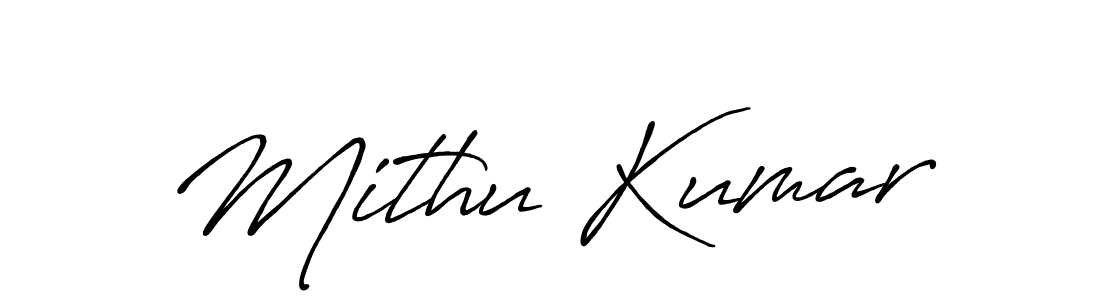 Design your own signature with our free online signature maker. With this signature software, you can create a handwritten (Antro_Vectra_Bolder) signature for name Mithu Kumar. Mithu Kumar signature style 7 images and pictures png