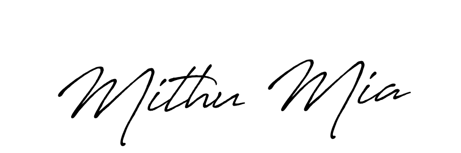 Make a beautiful signature design for name Mithu Mia. With this signature (Antro_Vectra_Bolder) style, you can create a handwritten signature for free. Mithu Mia signature style 7 images and pictures png