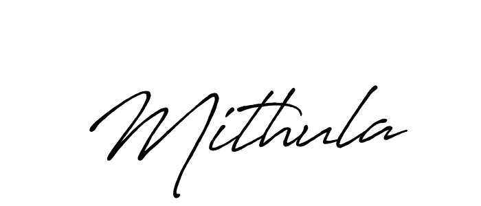 How to make Mithula name signature. Use Antro_Vectra_Bolder style for creating short signs online. This is the latest handwritten sign. Mithula signature style 7 images and pictures png