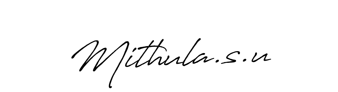Also we have Mithula.s.u name is the best signature style. Create professional handwritten signature collection using Antro_Vectra_Bolder autograph style. Mithula.s.u signature style 7 images and pictures png