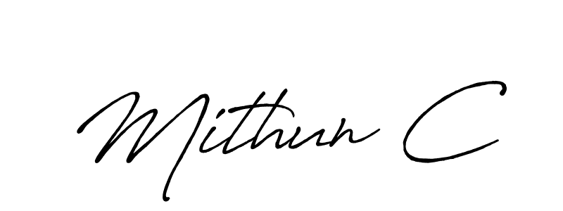 Make a short Mithun C signature style. Manage your documents anywhere anytime using Antro_Vectra_Bolder. Create and add eSignatures, submit forms, share and send files easily. Mithun C signature style 7 images and pictures png