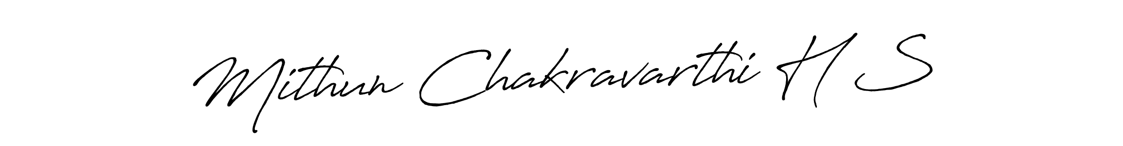 Design your own signature with our free online signature maker. With this signature software, you can create a handwritten (Antro_Vectra_Bolder) signature for name Mithun Chakravarthi H S. Mithun Chakravarthi H S signature style 7 images and pictures png
