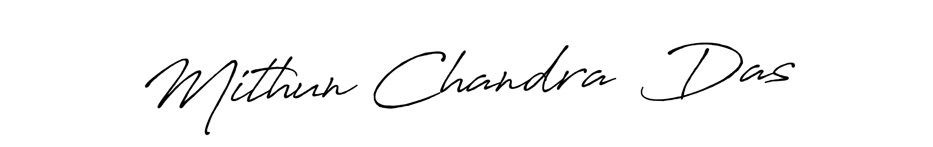 Make a beautiful signature design for name Mithun Chandra  Das. With this signature (Antro_Vectra_Bolder) style, you can create a handwritten signature for free. Mithun Chandra  Das signature style 7 images and pictures png