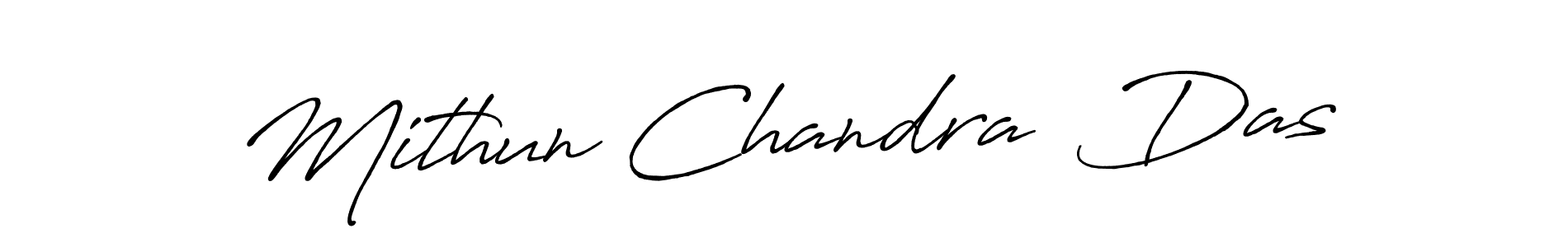 Make a beautiful signature design for name Mithun Chandra  Das. With this signature (Antro_Vectra_Bolder) style, you can create a handwritten signature for free. Mithun Chandra  Das signature style 7 images and pictures png