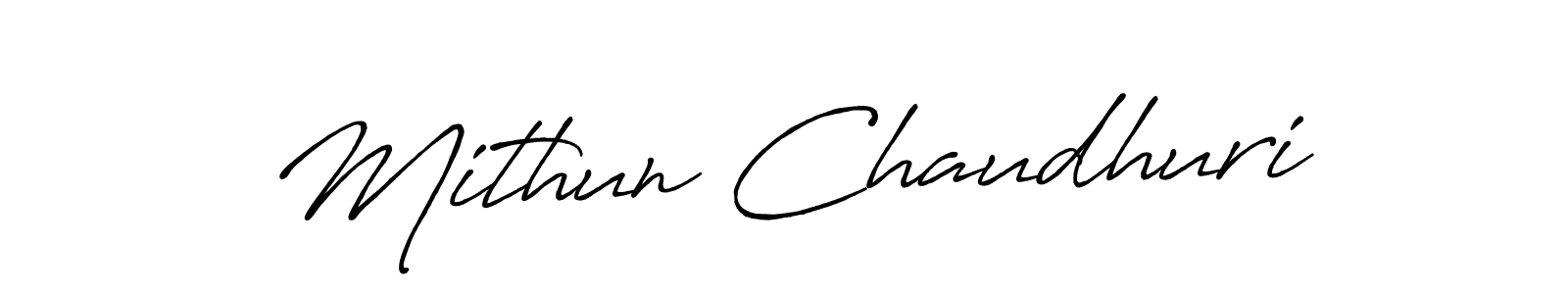 Use a signature maker to create a handwritten signature online. With this signature software, you can design (Antro_Vectra_Bolder) your own signature for name Mithun Chaudhuri. Mithun Chaudhuri signature style 7 images and pictures png