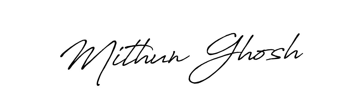 Design your own signature with our free online signature maker. With this signature software, you can create a handwritten (Antro_Vectra_Bolder) signature for name Mithun Ghosh. Mithun Ghosh signature style 7 images and pictures png