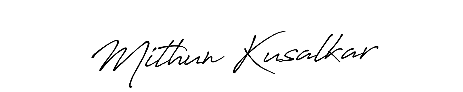 Similarly Antro_Vectra_Bolder is the best handwritten signature design. Signature creator online .You can use it as an online autograph creator for name Mithun Kusalkar. Mithun Kusalkar signature style 7 images and pictures png