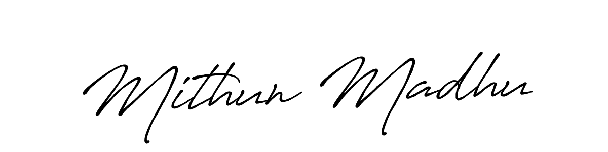 if you are searching for the best signature style for your name Mithun Madhu. so please give up your signature search. here we have designed multiple signature styles  using Antro_Vectra_Bolder. Mithun Madhu signature style 7 images and pictures png