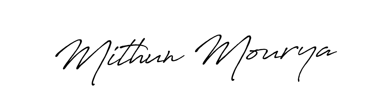 This is the best signature style for the Mithun Mourya name. Also you like these signature font (Antro_Vectra_Bolder). Mix name signature. Mithun Mourya signature style 7 images and pictures png