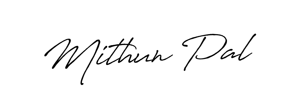 Design your own signature with our free online signature maker. With this signature software, you can create a handwritten (Antro_Vectra_Bolder) signature for name Mithun Pal. Mithun Pal signature style 7 images and pictures png