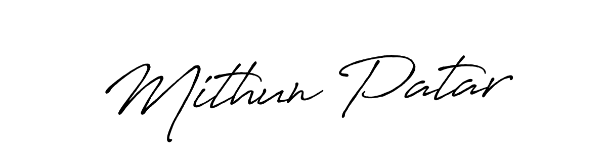How to make Mithun Patar signature? Antro_Vectra_Bolder is a professional autograph style. Create handwritten signature for Mithun Patar name. Mithun Patar signature style 7 images and pictures png