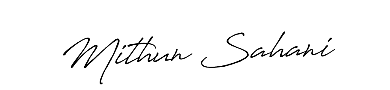 This is the best signature style for the Mithun Sahani name. Also you like these signature font (Antro_Vectra_Bolder). Mix name signature. Mithun Sahani signature style 7 images and pictures png
