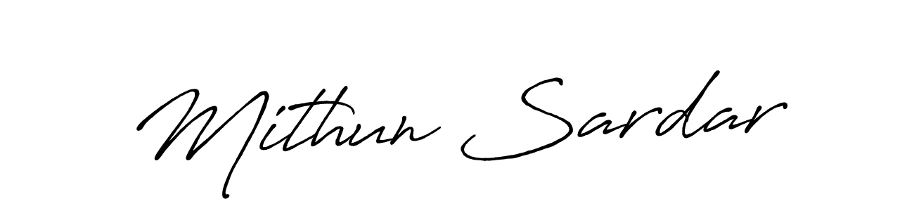 Similarly Antro_Vectra_Bolder is the best handwritten signature design. Signature creator online .You can use it as an online autograph creator for name Mithun Sardar. Mithun Sardar signature style 7 images and pictures png