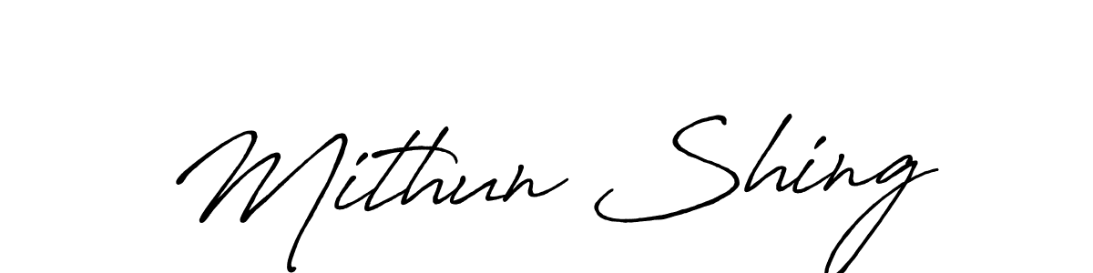 How to make Mithun Shing signature? Antro_Vectra_Bolder is a professional autograph style. Create handwritten signature for Mithun Shing name. Mithun Shing signature style 7 images and pictures png