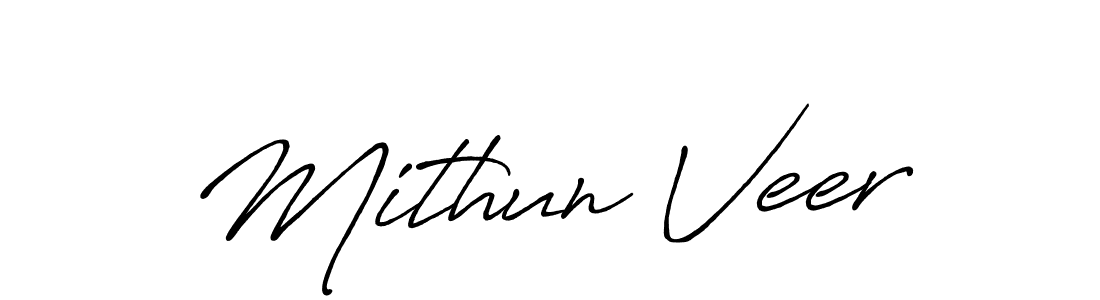 Design your own signature with our free online signature maker. With this signature software, you can create a handwritten (Antro_Vectra_Bolder) signature for name Mithun Veer. Mithun Veer signature style 7 images and pictures png