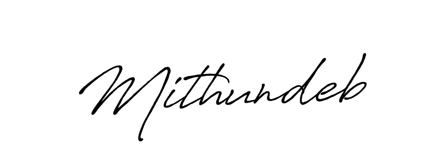 Mithundeb stylish signature style. Best Handwritten Sign (Antro_Vectra_Bolder) for my name. Handwritten Signature Collection Ideas for my name Mithundeb. Mithundeb signature style 7 images and pictures png