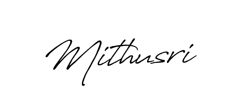 Design your own signature with our free online signature maker. With this signature software, you can create a handwritten (Antro_Vectra_Bolder) signature for name Mithusri. Mithusri signature style 7 images and pictures png