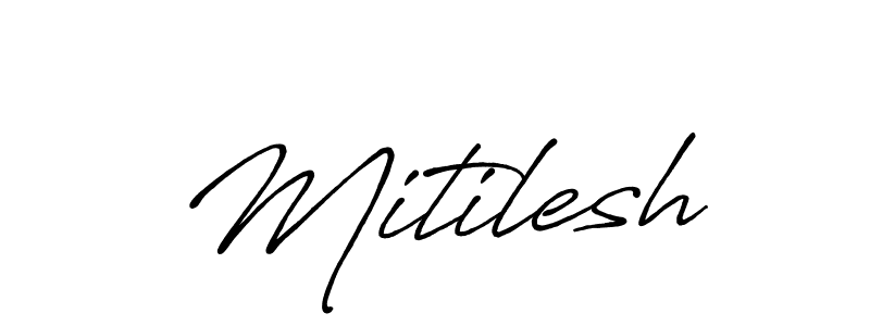 if you are searching for the best signature style for your name Mitilesh. so please give up your signature search. here we have designed multiple signature styles  using Antro_Vectra_Bolder. Mitilesh signature style 7 images and pictures png