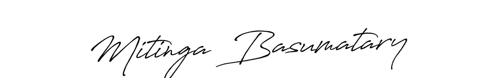 Design your own signature with our free online signature maker. With this signature software, you can create a handwritten (Antro_Vectra_Bolder) signature for name Mitinga  Basumatary. Mitinga  Basumatary signature style 7 images and pictures png