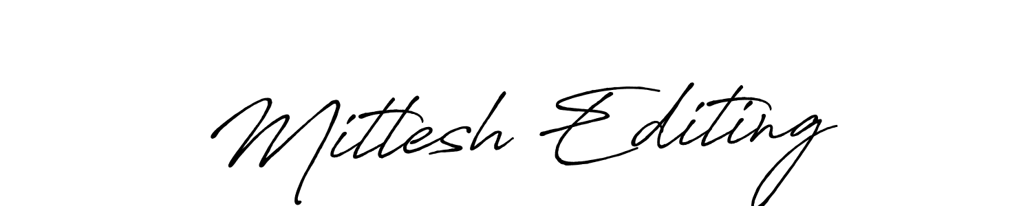 if you are searching for the best signature style for your name Mitlesh Editing. so please give up your signature search. here we have designed multiple signature styles  using Antro_Vectra_Bolder. Mitlesh Editing signature style 7 images and pictures png