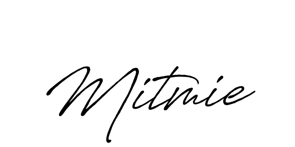 Design your own signature with our free online signature maker. With this signature software, you can create a handwritten (Antro_Vectra_Bolder) signature for name Mitmie. Mitmie signature style 7 images and pictures png